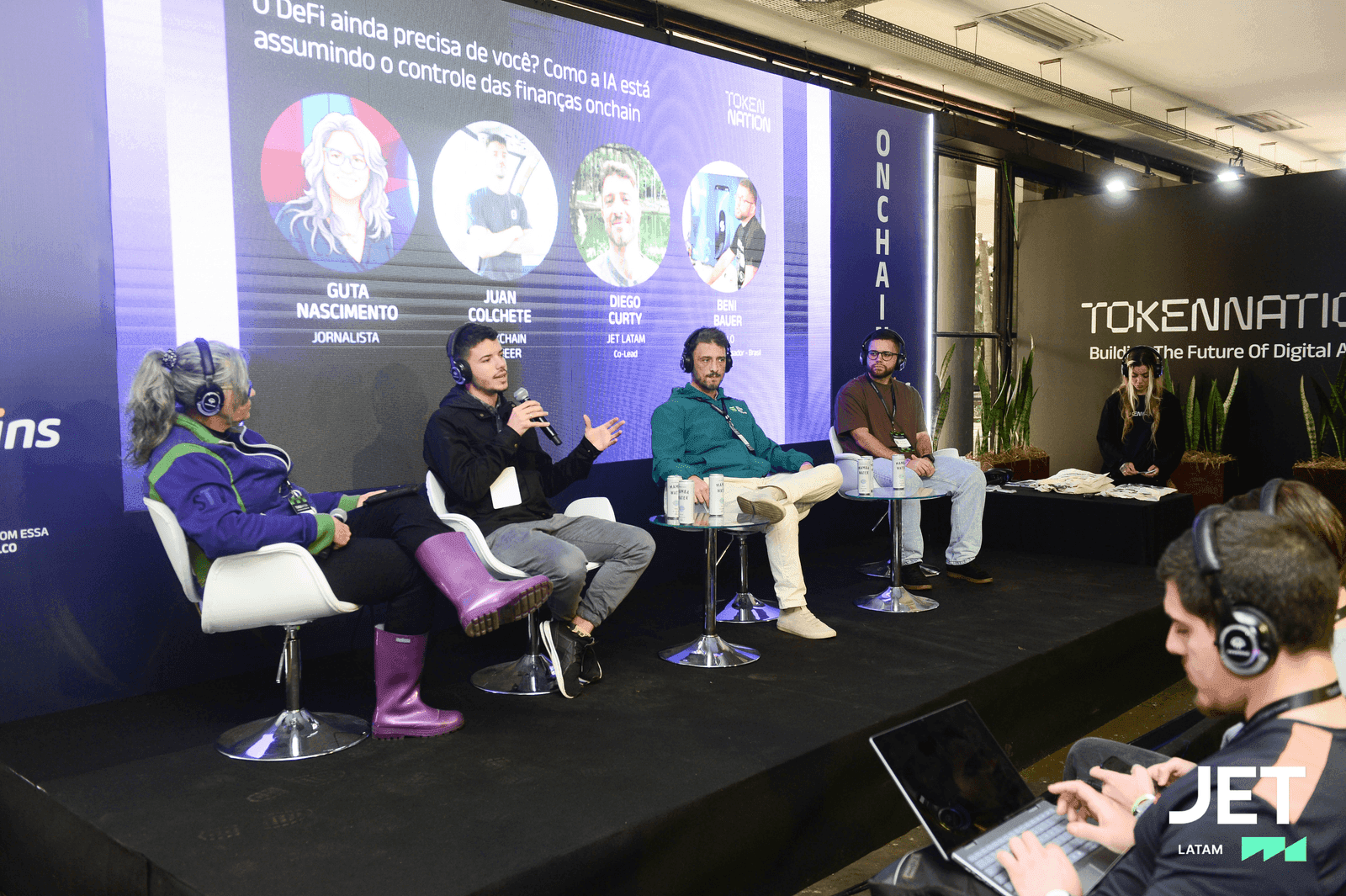 Diego apresentando na Token Nation